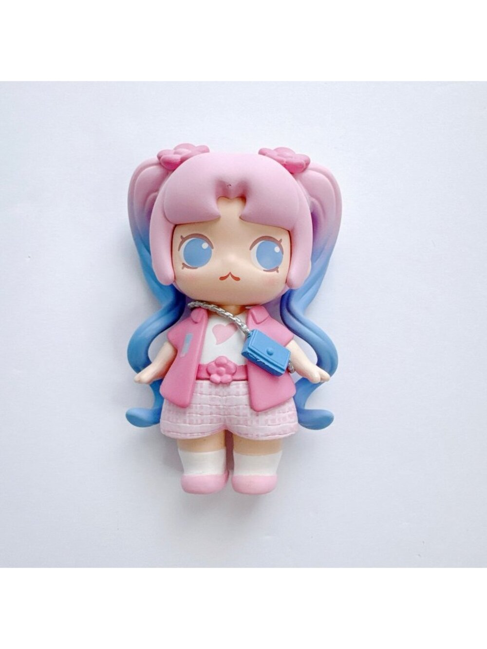 FUNISM Cute Pink Blue Girl Mini Figure Collectible Kawaii Figurine